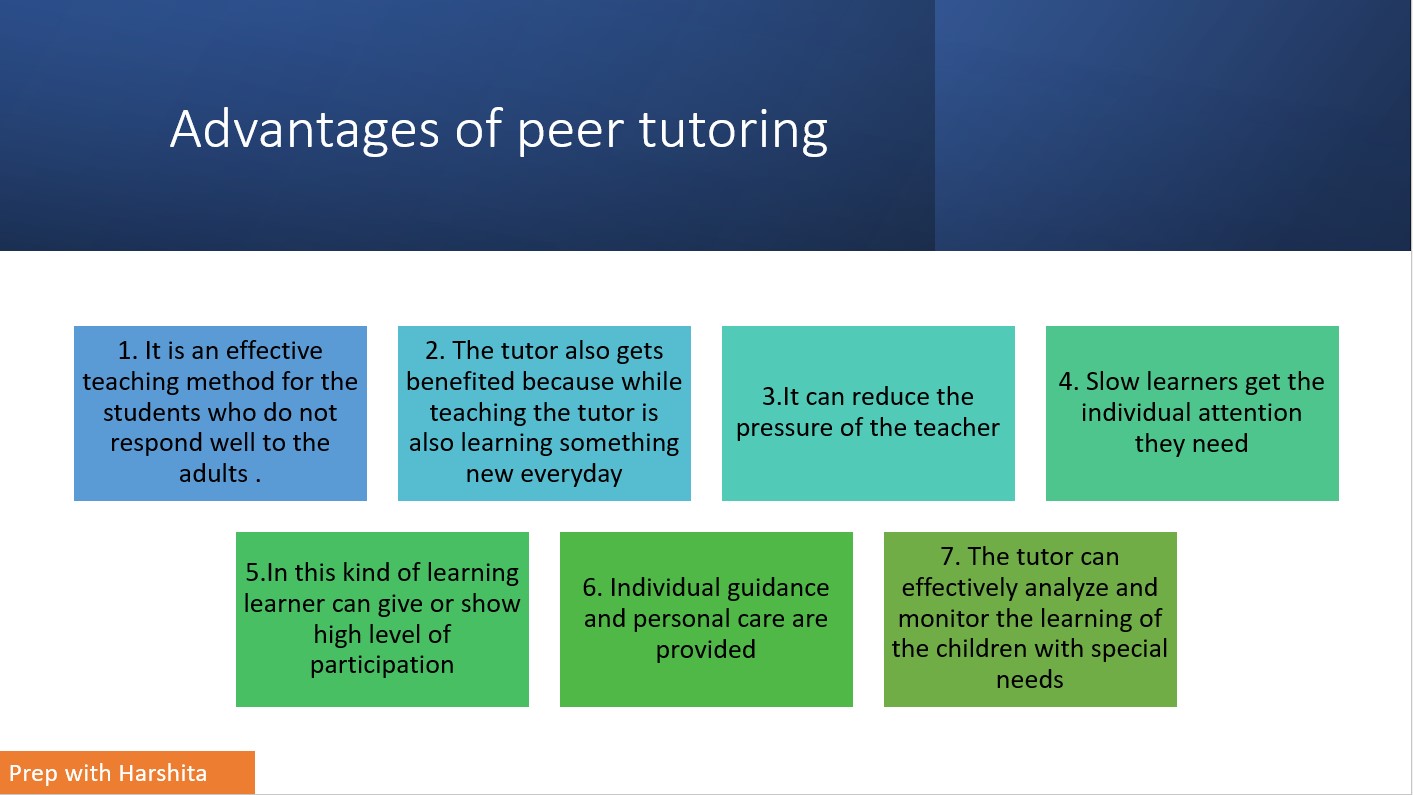 essay about peer tutoring