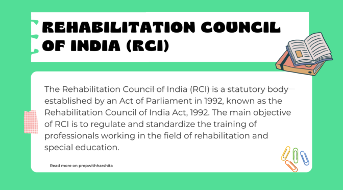 Rehabilitation Council of India (RCI)