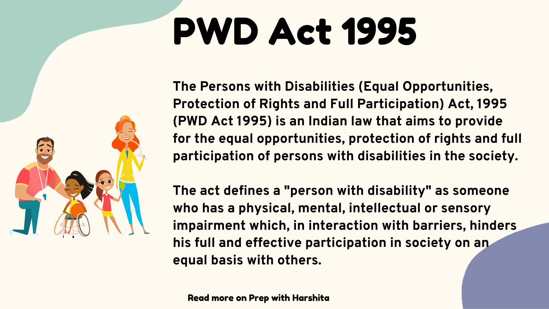 what-is-pwd-act-1995-prep-with-harshita