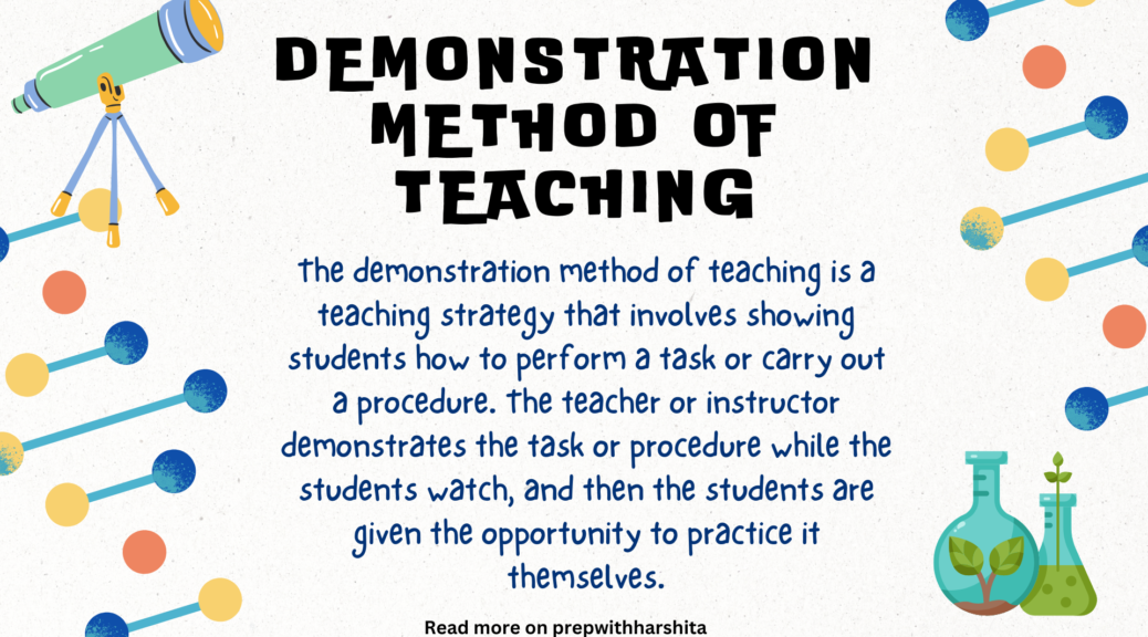 literature review on demonstration method of teaching