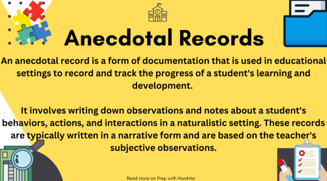 Anecdotal Records