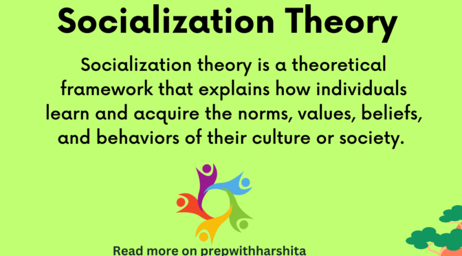 Socialization Theory on Gender and Application
