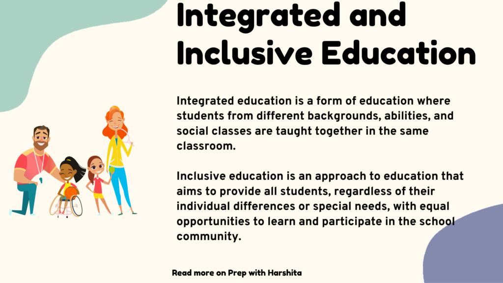 Integrated And Inclusive Education Prep With Harshita