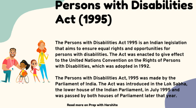 Persons with Disabilities Act 1995