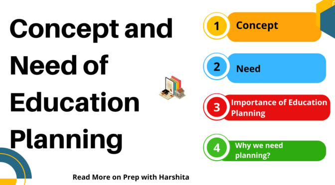 Concept and Need of Education Planning
