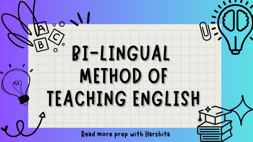 The bilingual method of teaching English is an instructional approach that incorporates both the students' native language and English in the classroom. 