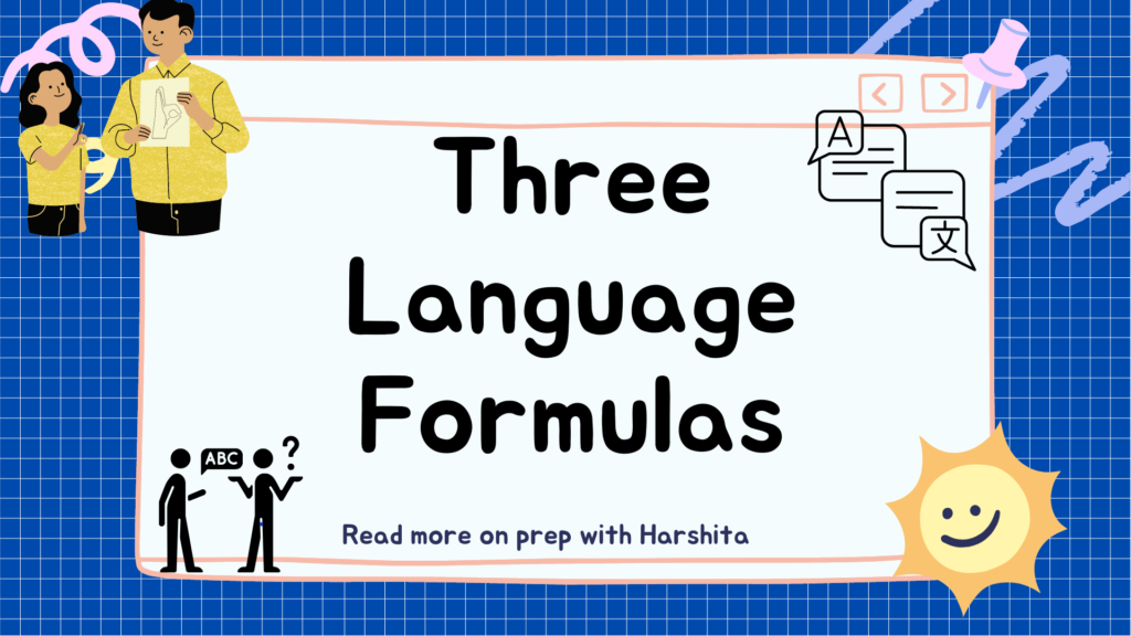 Three Language Formulas