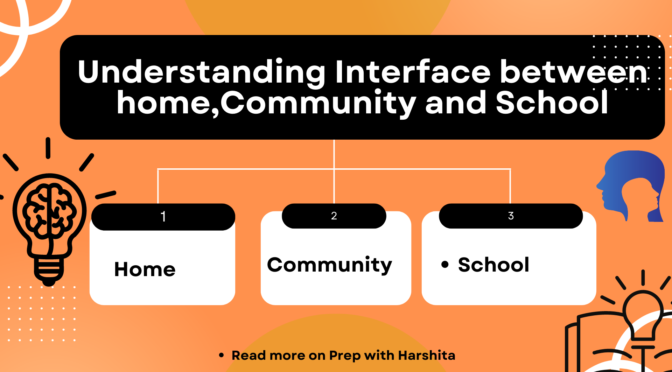 Understanding Interface between Home, Community and School