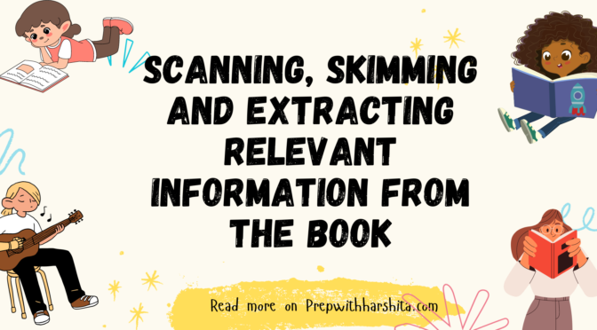 Scanning Skimming and Extracting Information from the Book