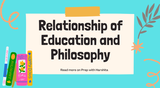 Relationship of Philosophy and Education